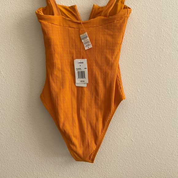 L* Space Cha Cha ribbed one piece swimsuit Mandarin size 6 new with tag - Picture 4 of 6